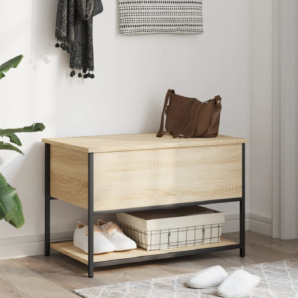 Read more about Lacey wooden small shoe storage bench in sonoma oak