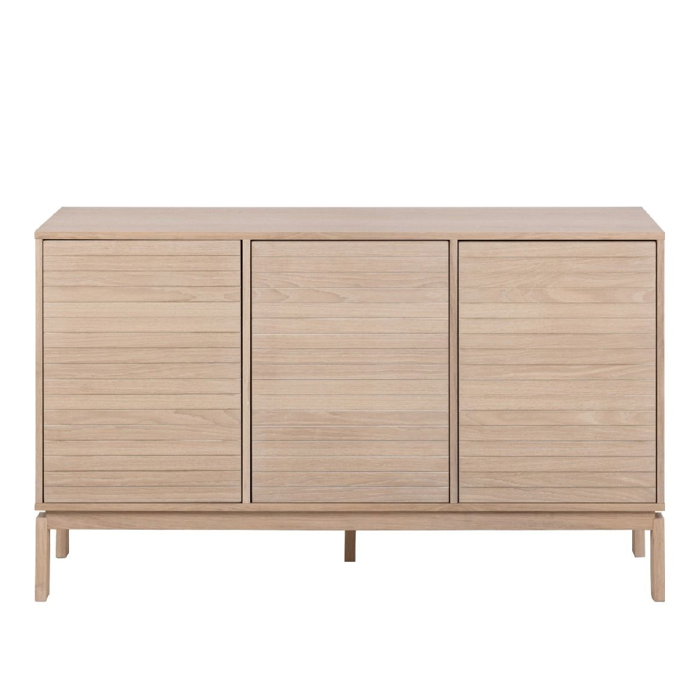 Lacey Wooden Storage Cabinet With 3 Doors In White Oak