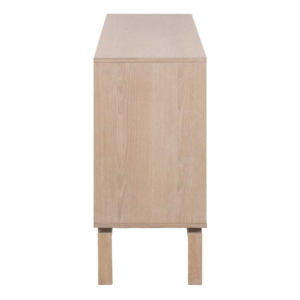 Lacey Wooden Storage Cabinet With 3 Doors In White Oak