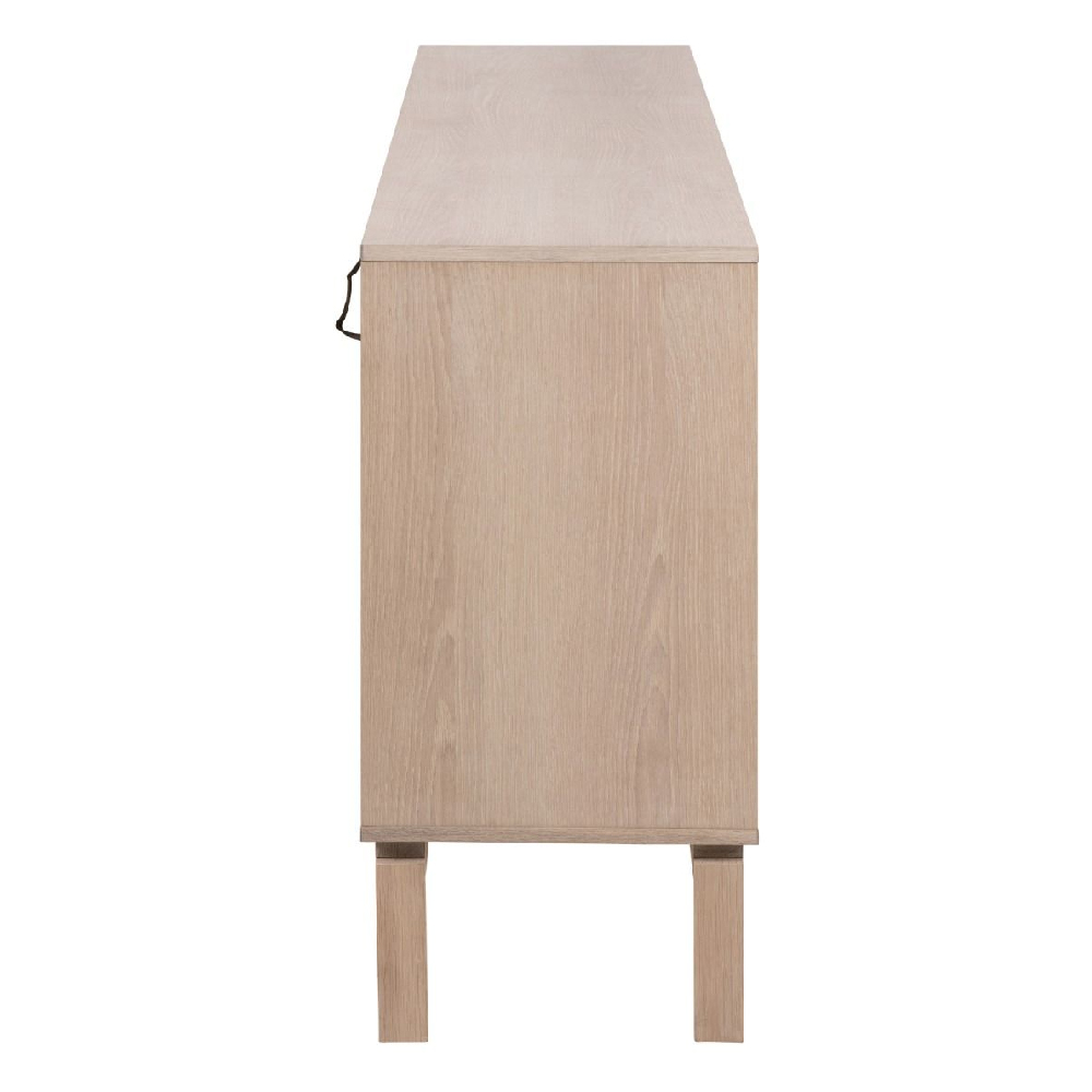 Lacey Wooden Storage Cabinet With 4 Doors In White Oak