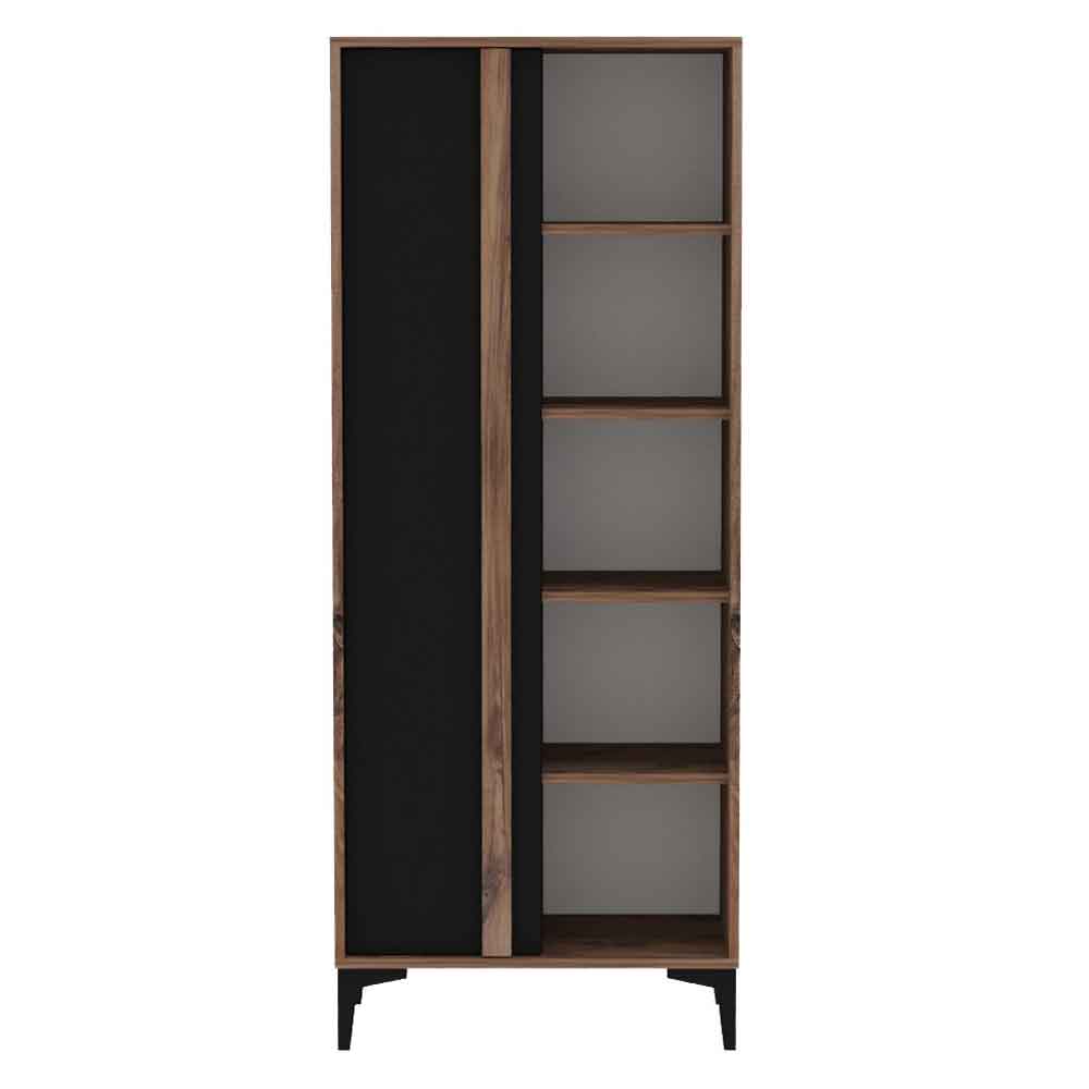 Lacin Wooden Living Room Furniture Set in Atlantic and Anthracite