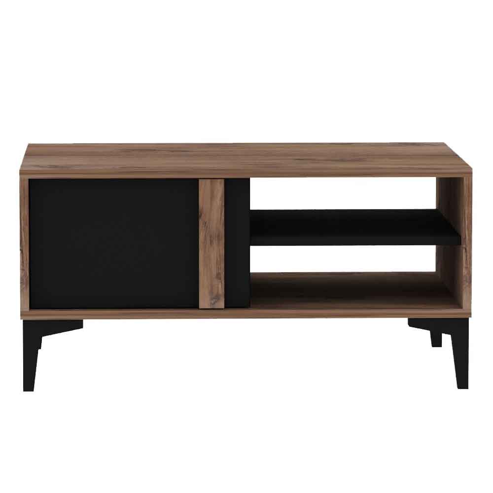 Lacin Wooden Living Room Furniture Set in Atlantic and Anthracite