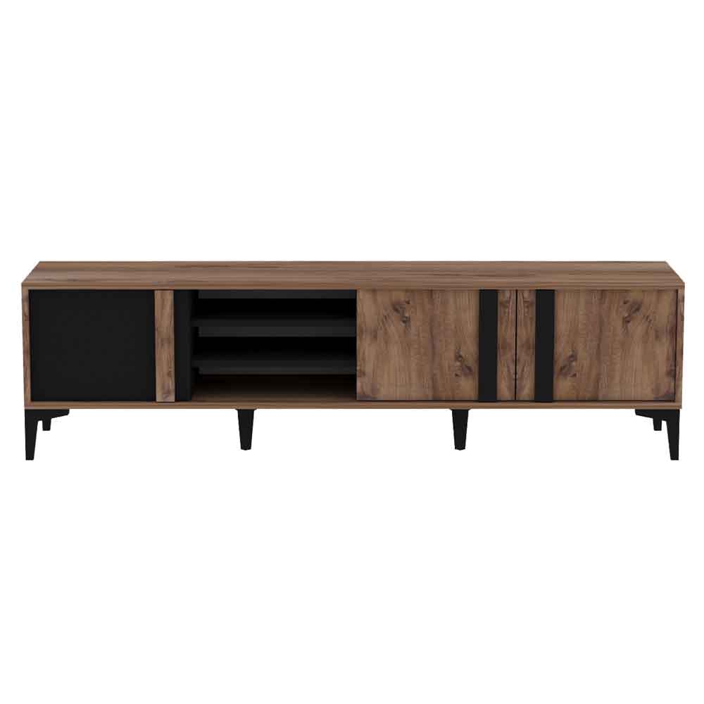 Lacin Wooden Living Room Furniture Set in Atlantic and Anthracite
