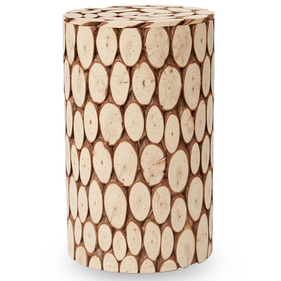 Photo of Laconia round wooden stool in natural