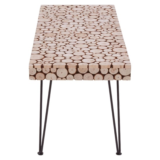 Laconia Wooden Coffee Table With Hairpin Legs In Natural