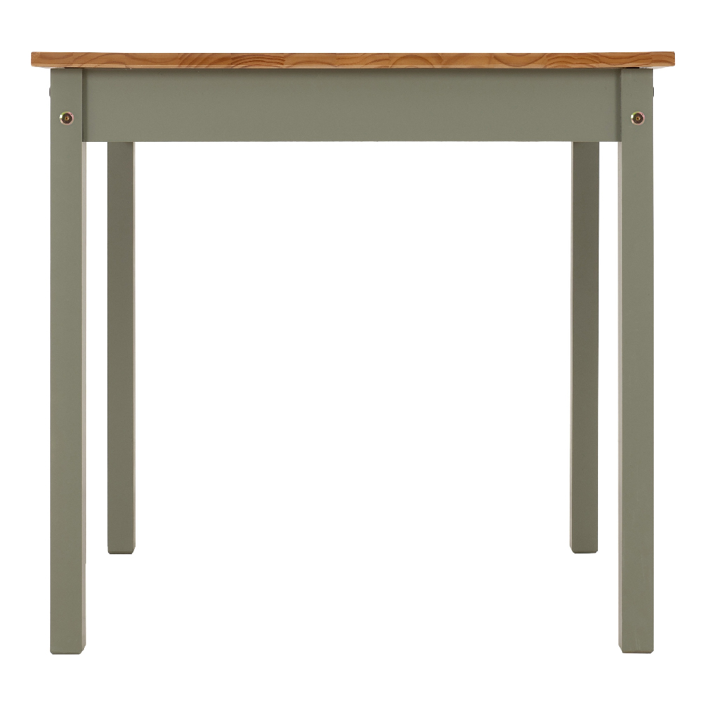 Ladkro Wooden Dining Table With 4 Chairs In Green And Oak