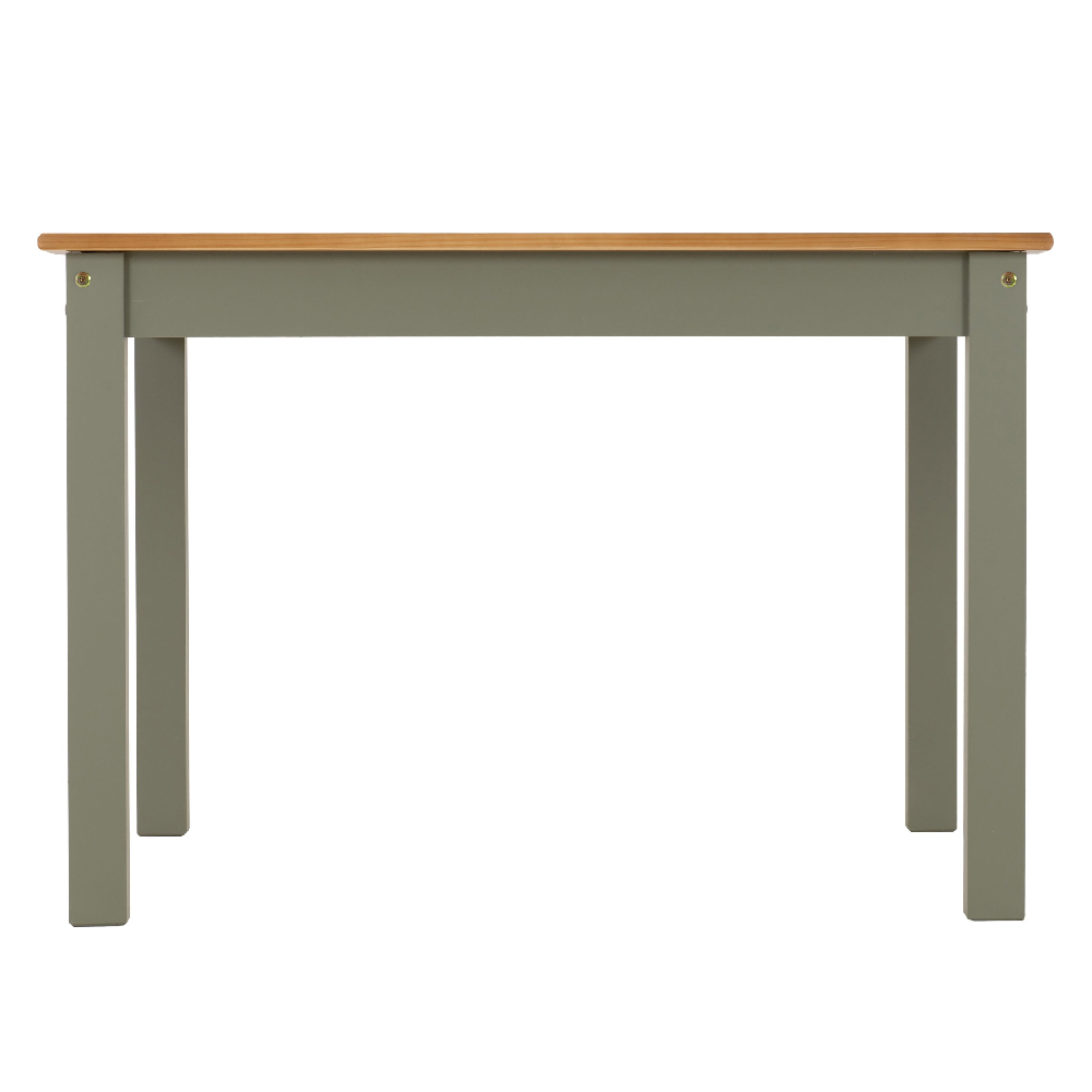 Ladkro Wooden Dining Table With 4 Chairs In Green And Oak