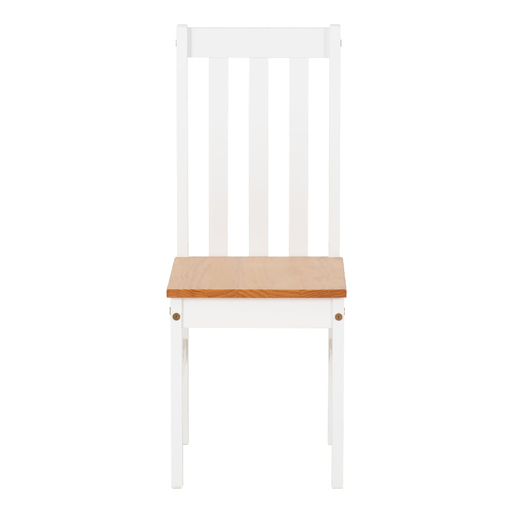 Ladkro Wooden Dining Table With 4 Chairs In White And Oak