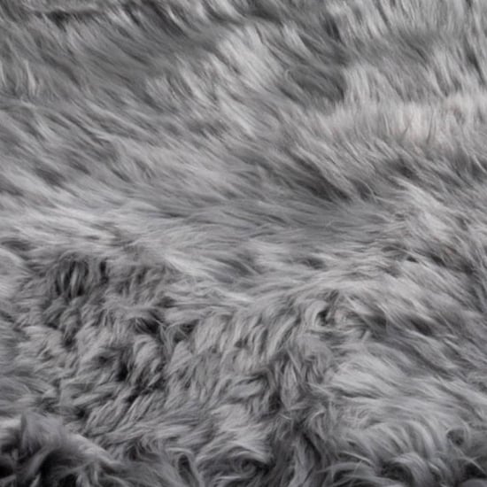 Ladson Double Sheepskin Rug In Grey
