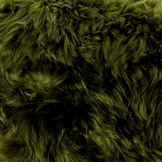 Ladson Double Sheepskin Rug In Olive Green