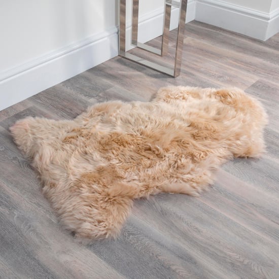 Product photograph of Ladson Sheepskin Rug In Beige from Furniture in Fashion