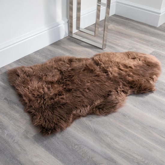 Ladson Sheepskin Rug In Taupe