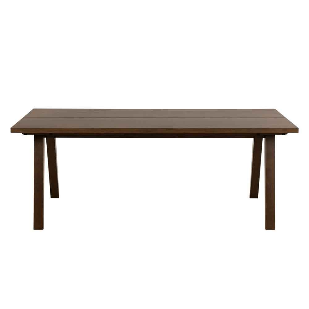 Lafayette Wooden Extending Dining Table - Smoked Oak