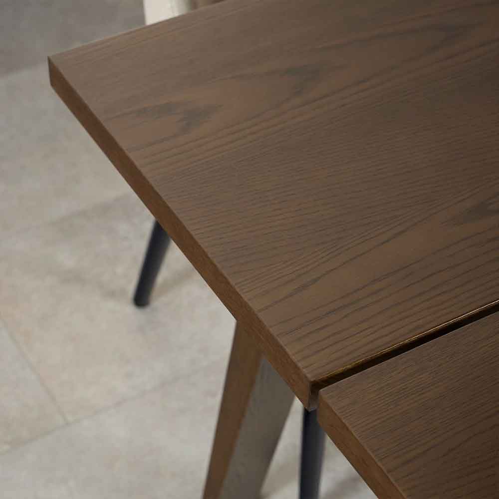 Lafayette Wooden Extending Dining Table - Smoked Oak