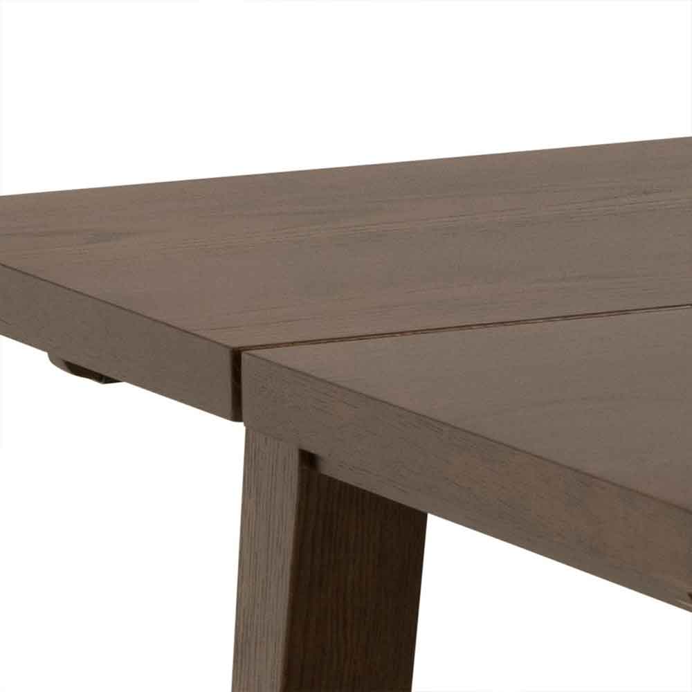 Lafayette Wooden Extending Dining Table - Smoked Oak