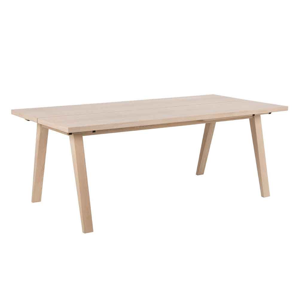 Lafayette Wooden Extending Dining Table - White Oak