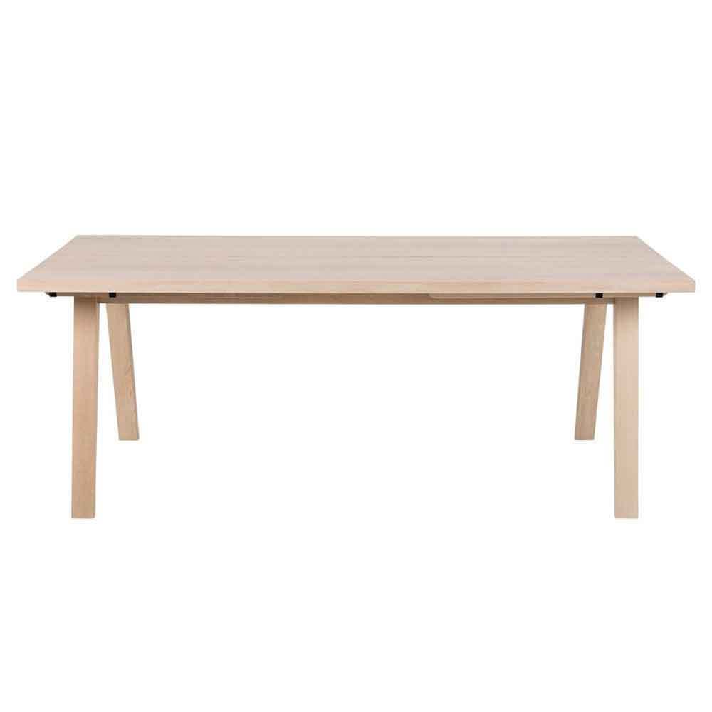 Lafayette Wooden Extending Dining Table - White Oak