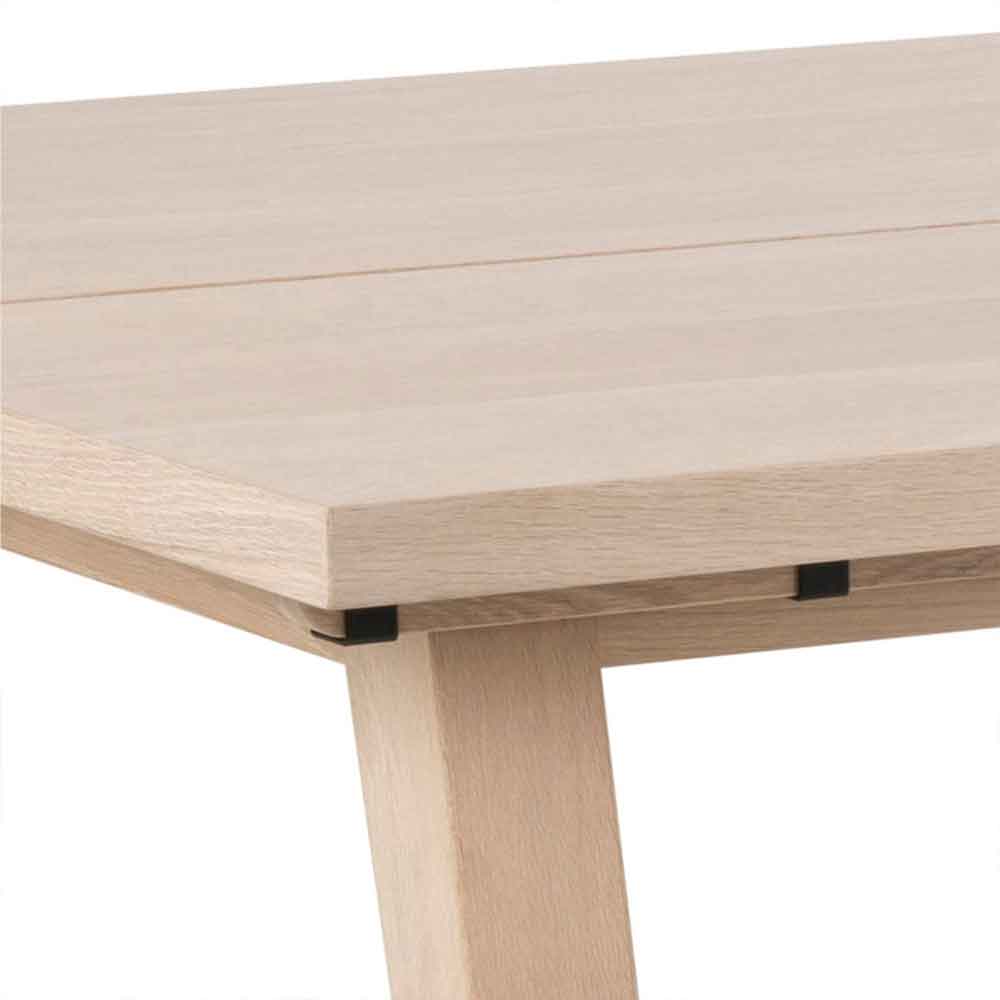 Lafayette Wooden Extending Dining Table - White Oak