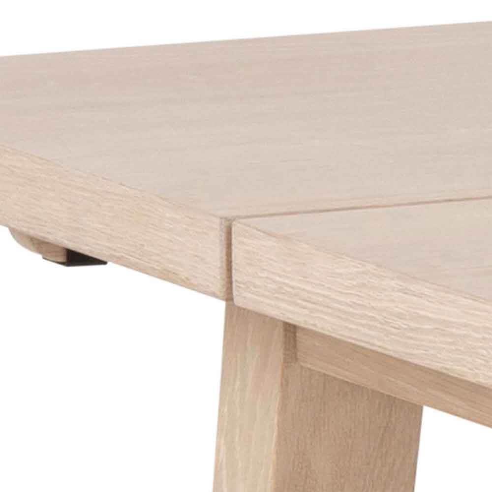 Lafayette Wooden Extending Dining Table - White Oak