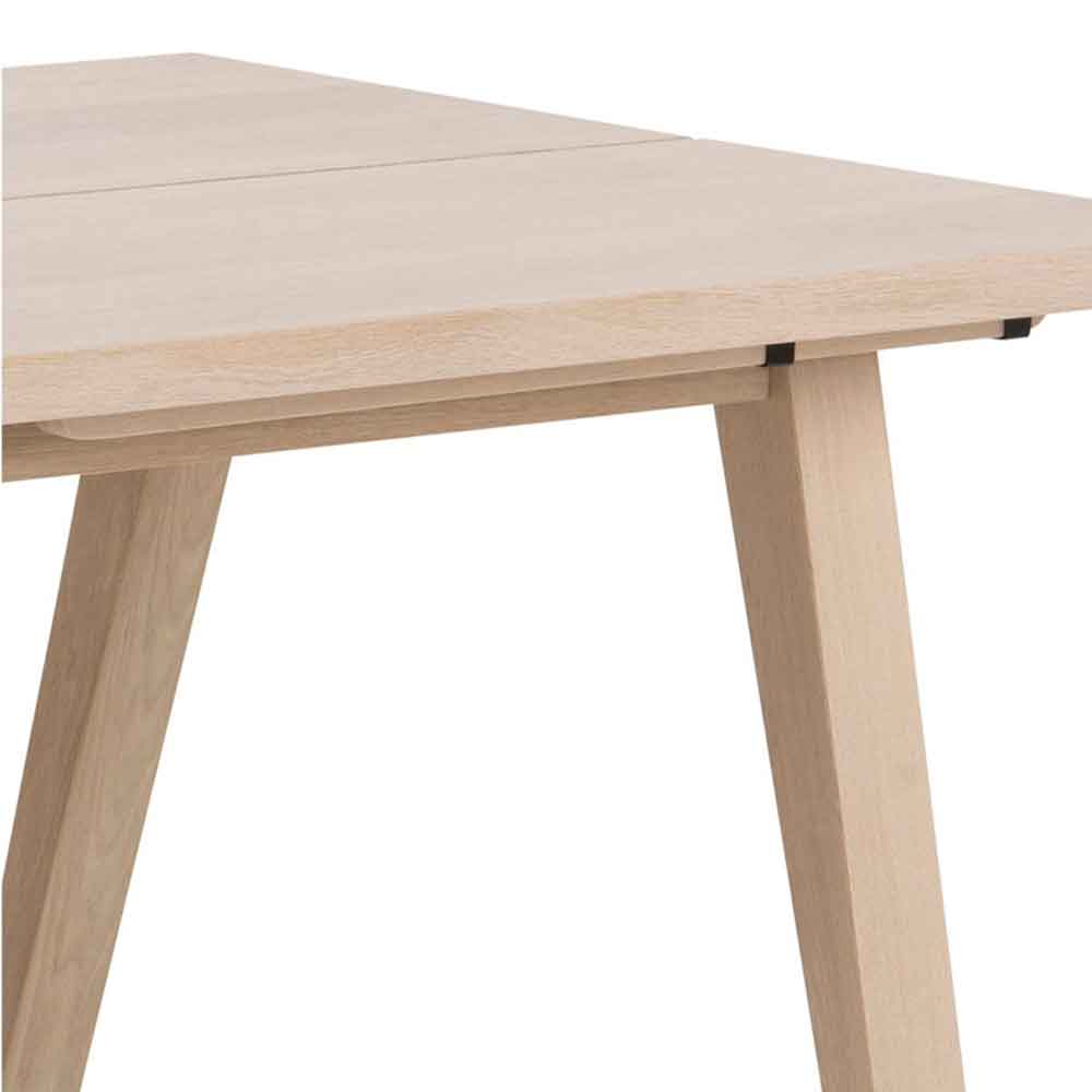 Lafayette Wooden Extending Dining Table - White Oak