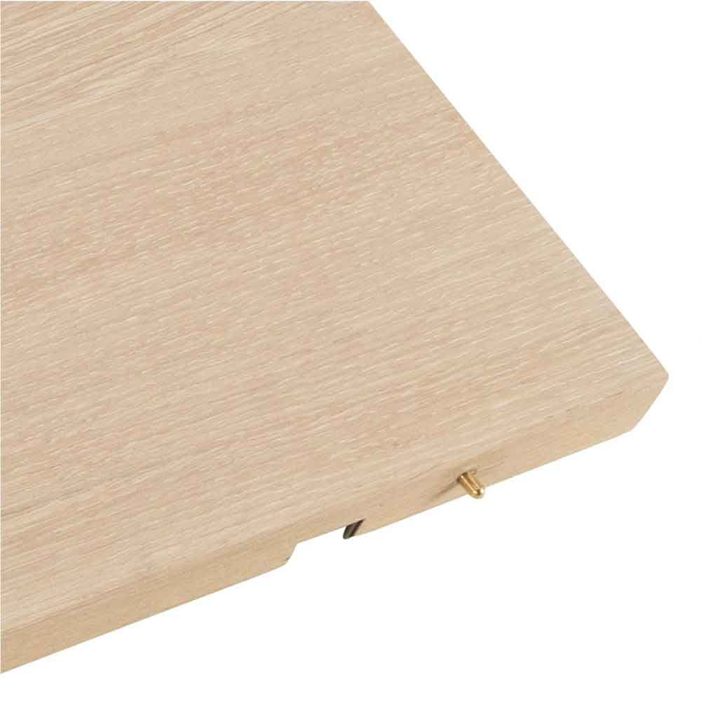 Lafayette Wooden Round Extending Dining Table - White Oak