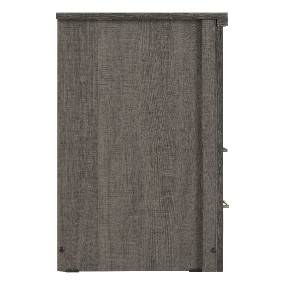 Laggan Wooden Bedside Cabinet With 2 Drawers In Black