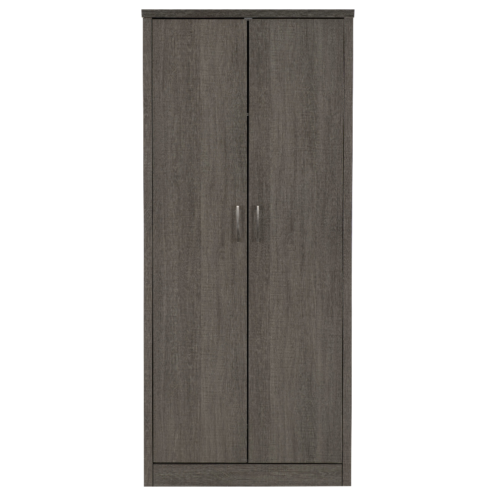 Laggan Wooden Wardrobe With 2 Doors In Black