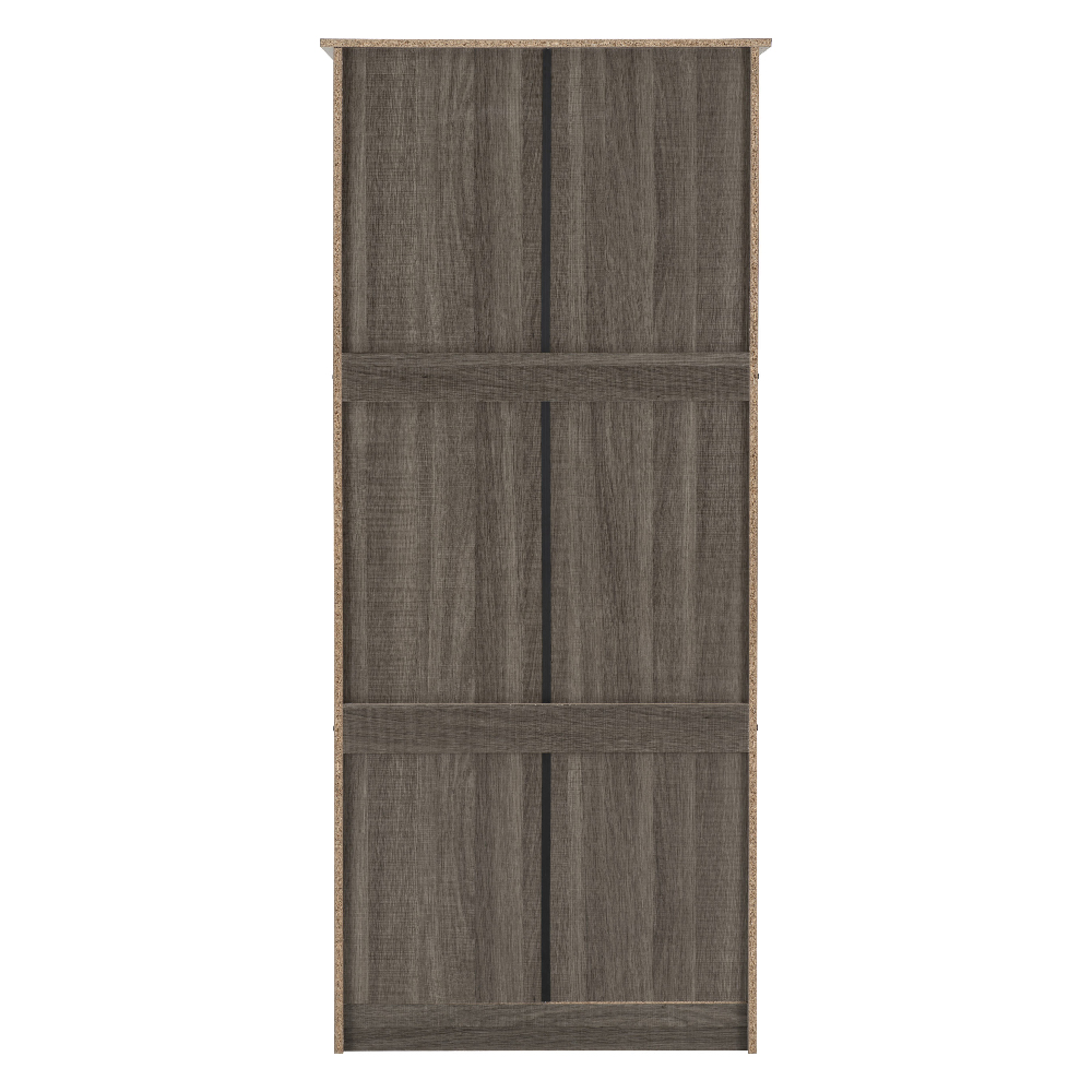 Laggan Wooden Wardrobe With 2 Doors In Black
