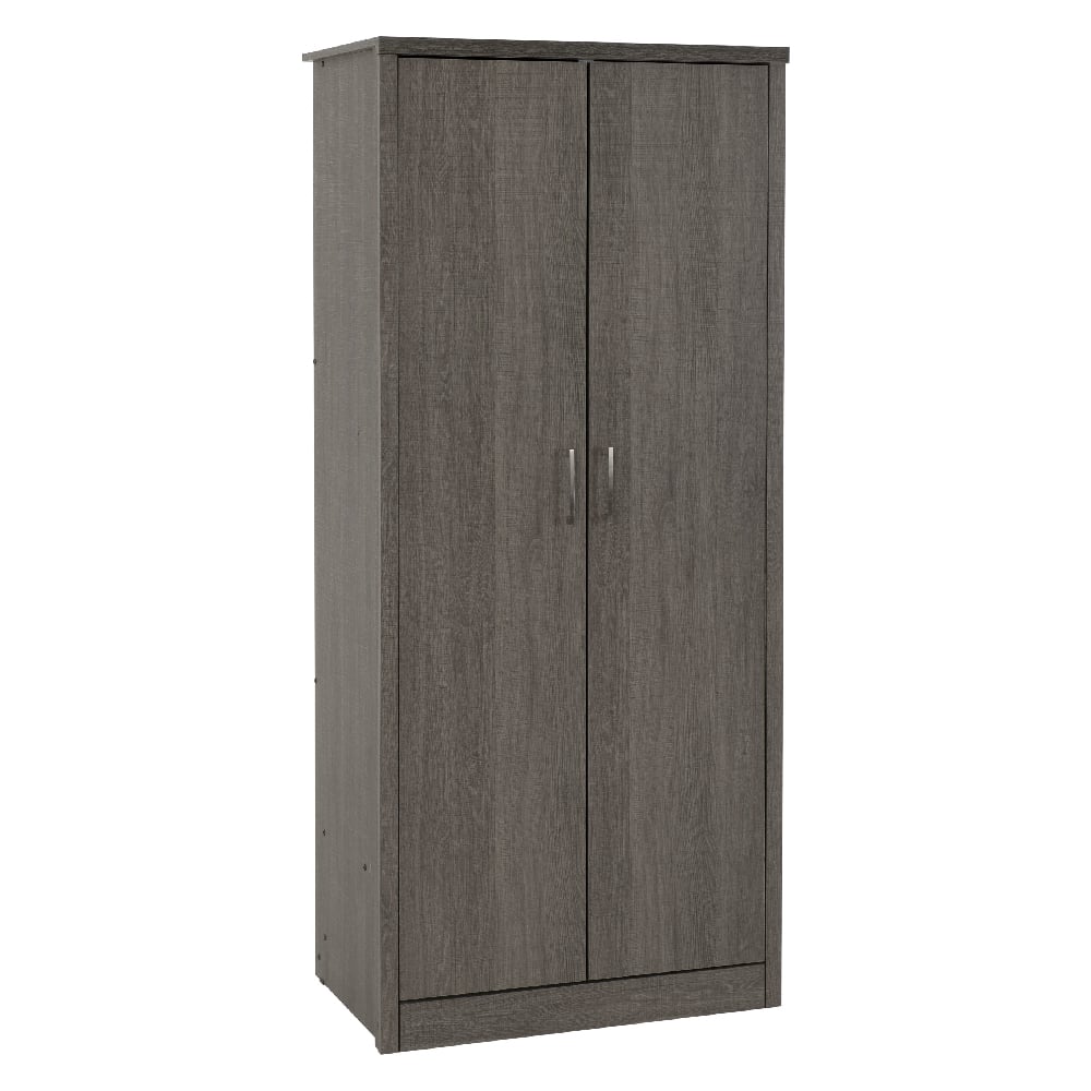 Read more about Laggan wooden wardrobe with 2 doors in black