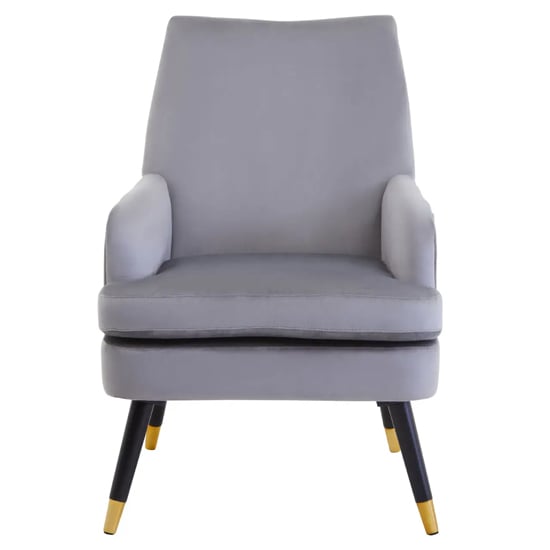 Read more about Lagos velvet armchair in grey