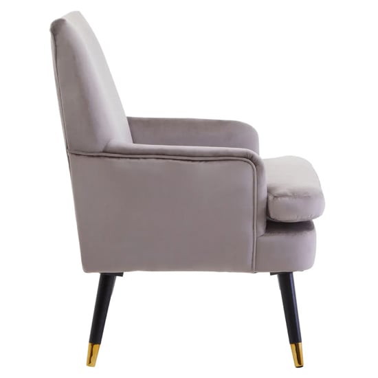 Lagos Velvet Armchair In Mink