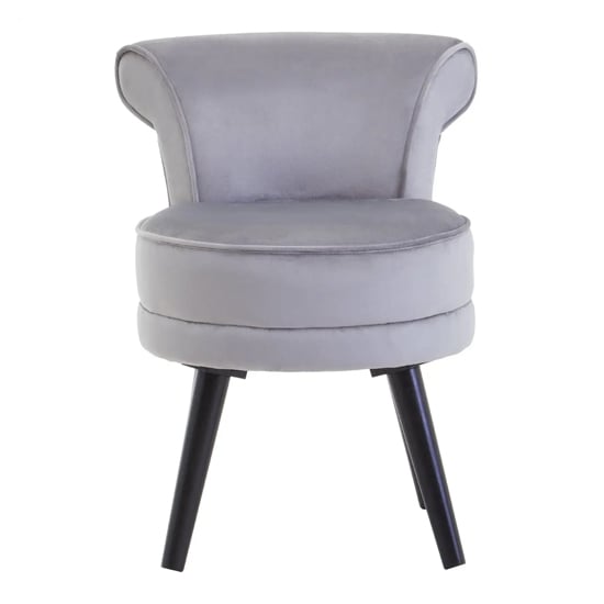 Read more about Lagos velvet kids seating chair in grey