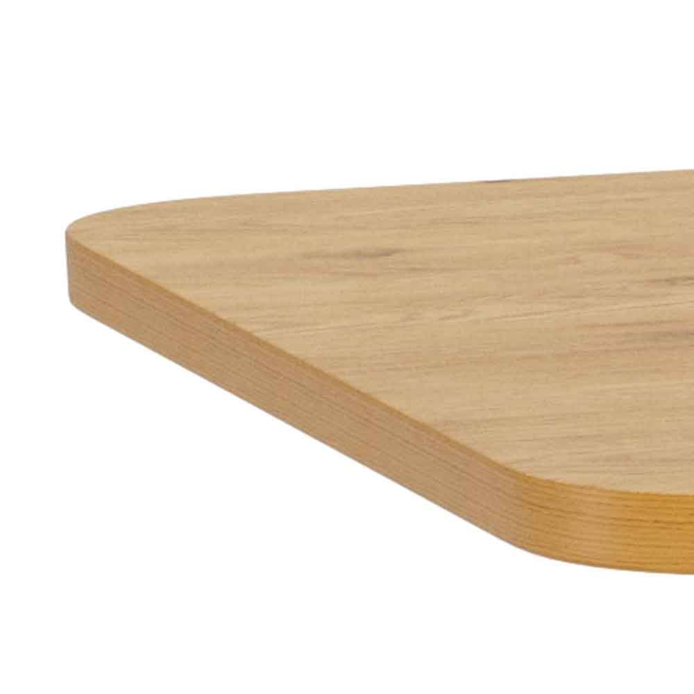 Lagrange Small Wooden Dining Table With Black Legs - Wild Oak