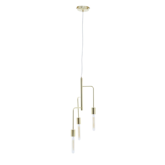 Laguna Iron 3 Pendant Light In Gold