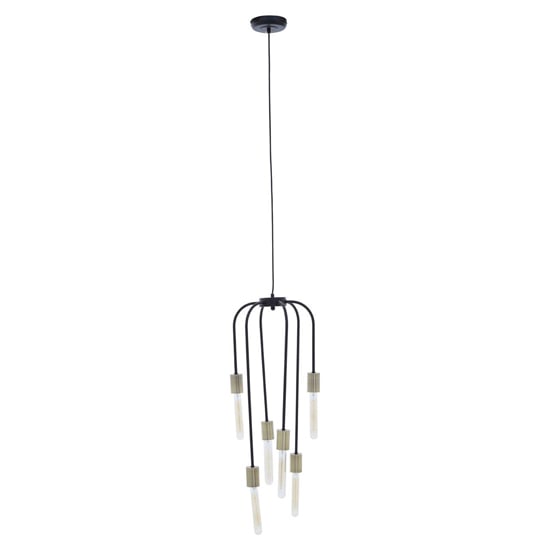 Laguna Iron 6 Pendant Light In Black