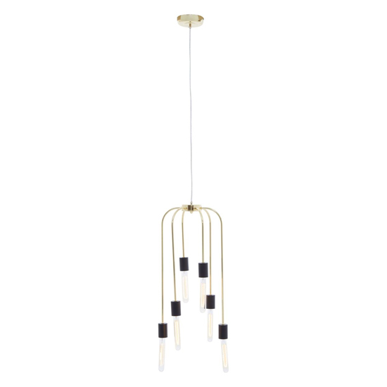 Laguna Iron 6 Pendant Light In Gold