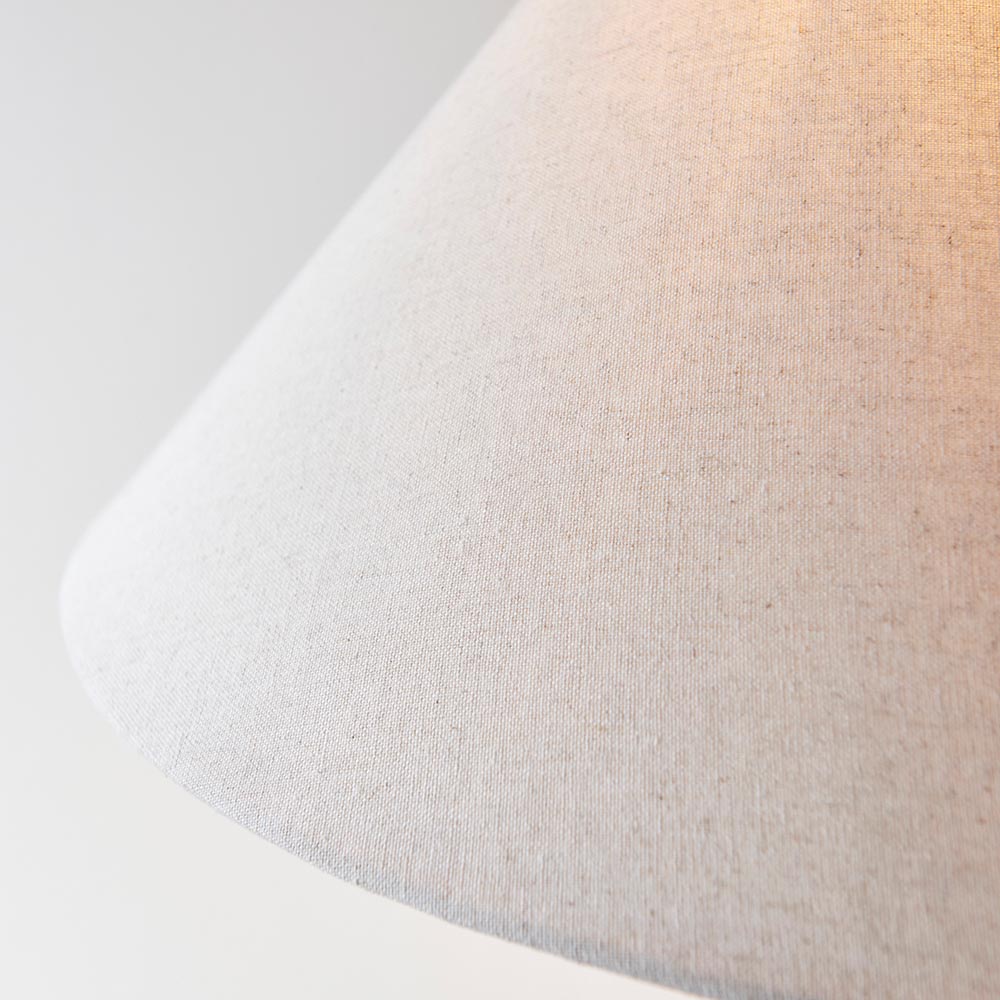 Lahaina Fabric Floor Lamp In Antique Brass