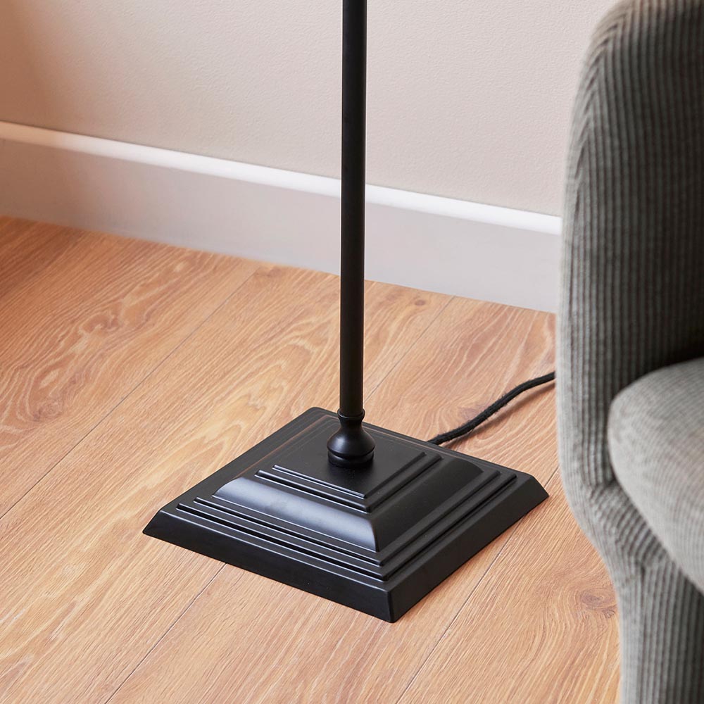 Lahaina Fabric Floor Lamp In Black