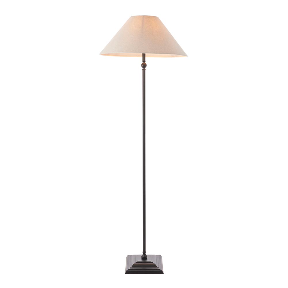 Lahaina Fabric Floor Lamp In Black