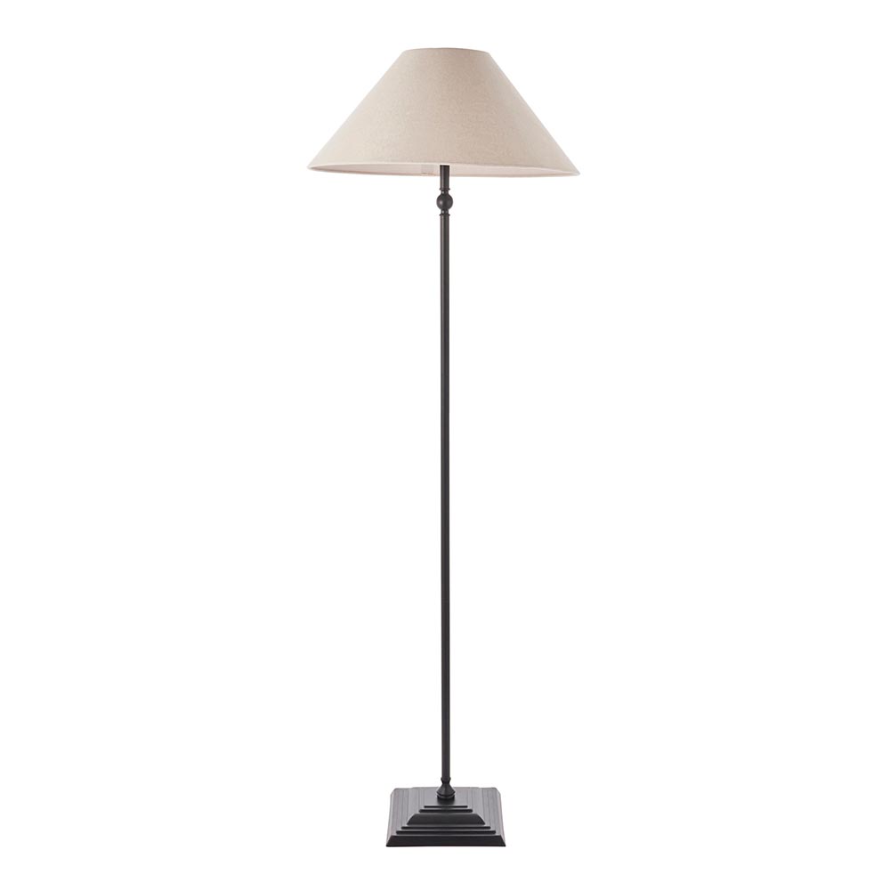 Lahaina Fabric Floor Lamp In Black