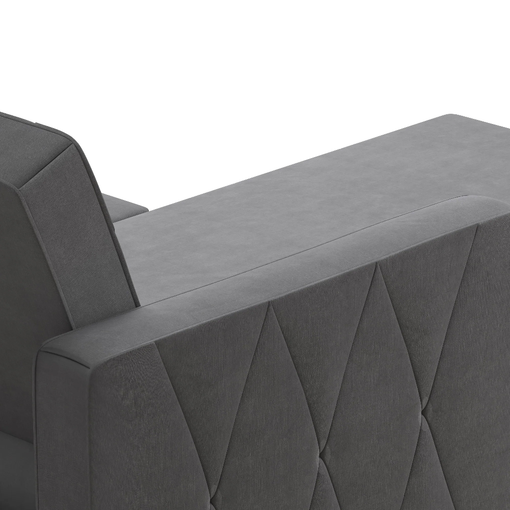 Lahaina Fabric Sofa Bed With Oak Legs In Light Grey
