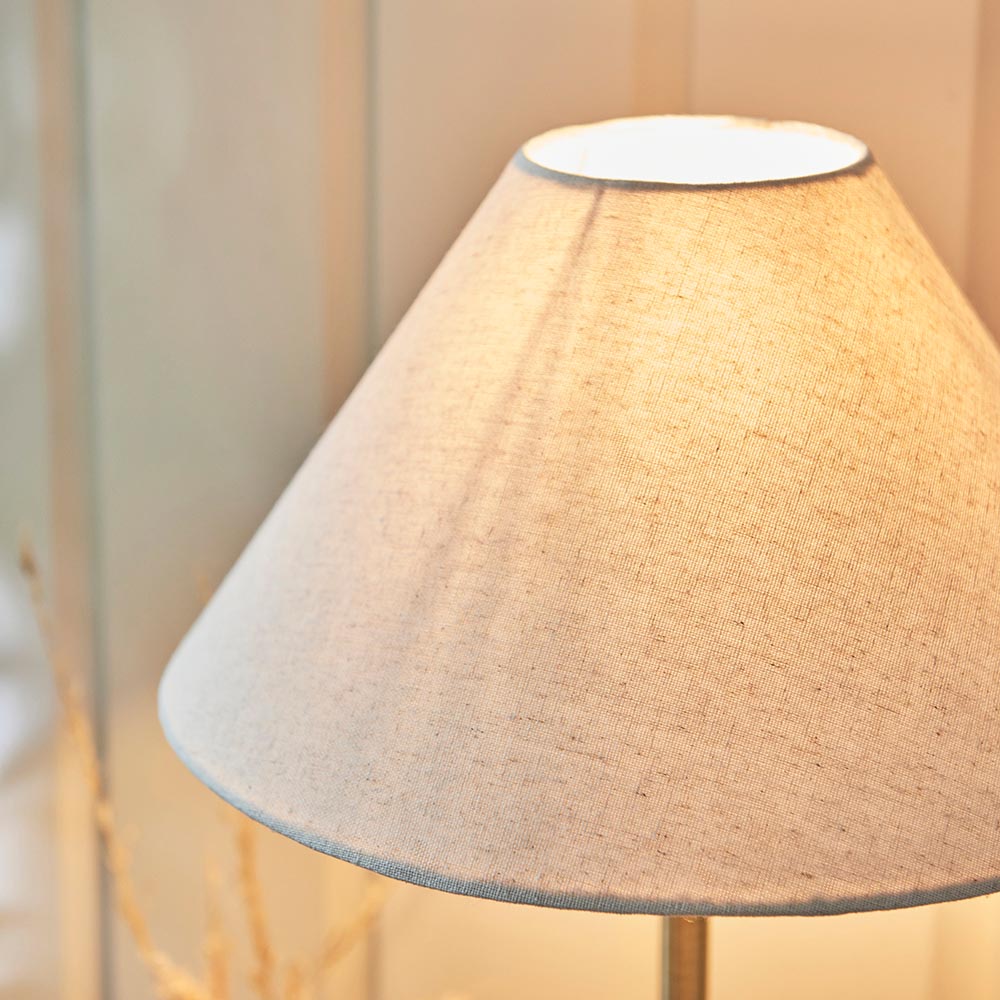 Lahaina Fabric Table Lamp In Antique Brass