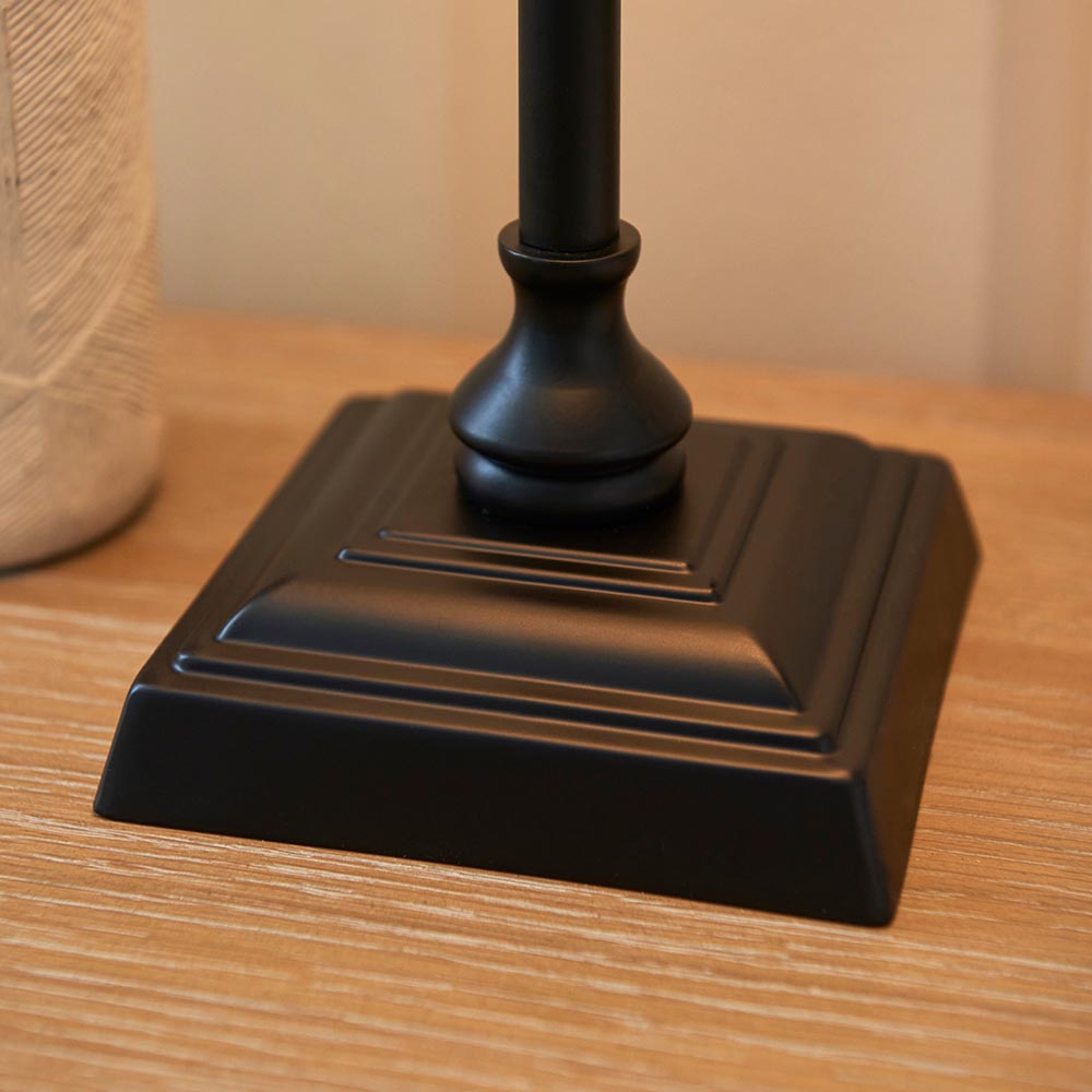 Lahaina Fabric Table Lamp In Black