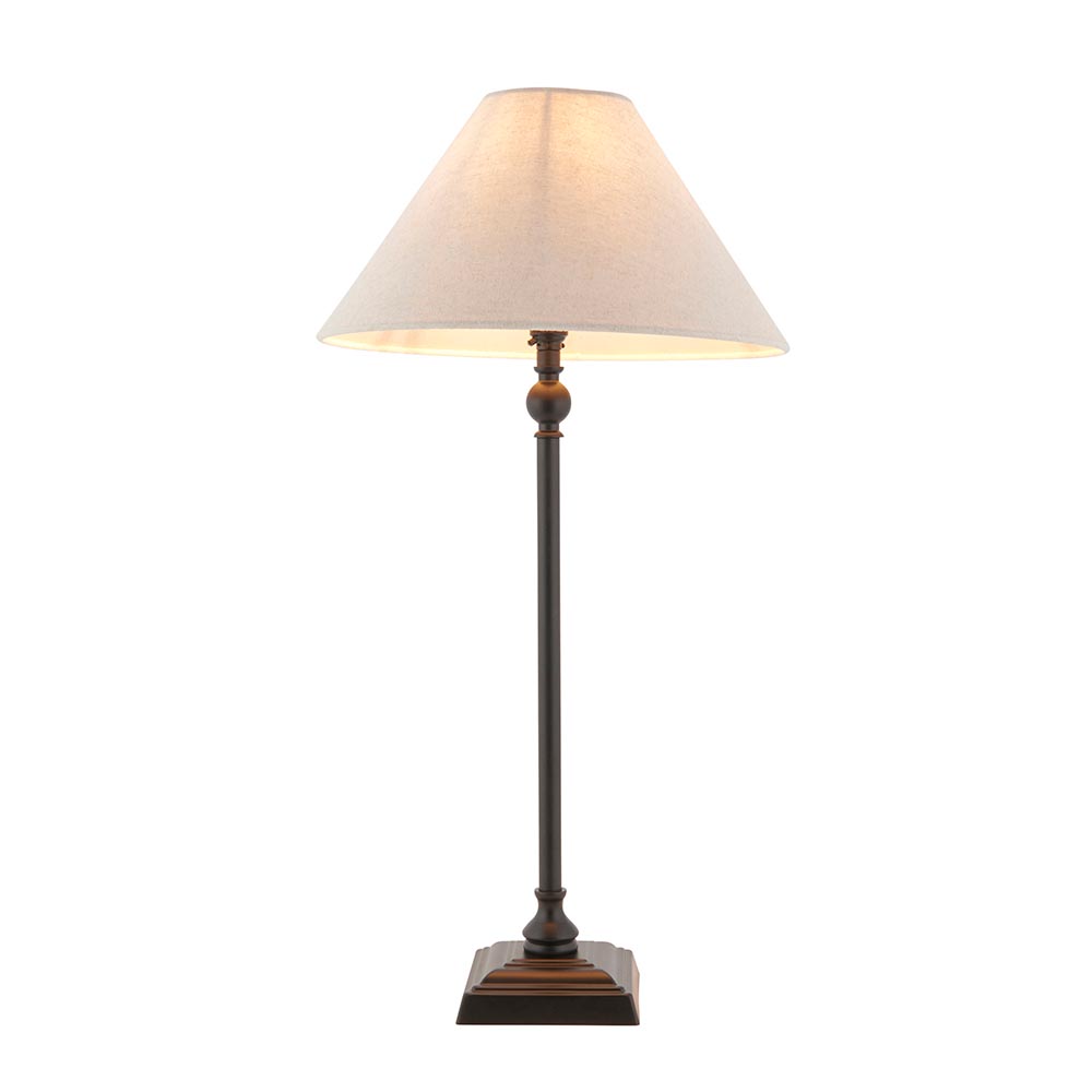 Lahaina Fabric Table Lamp In Black