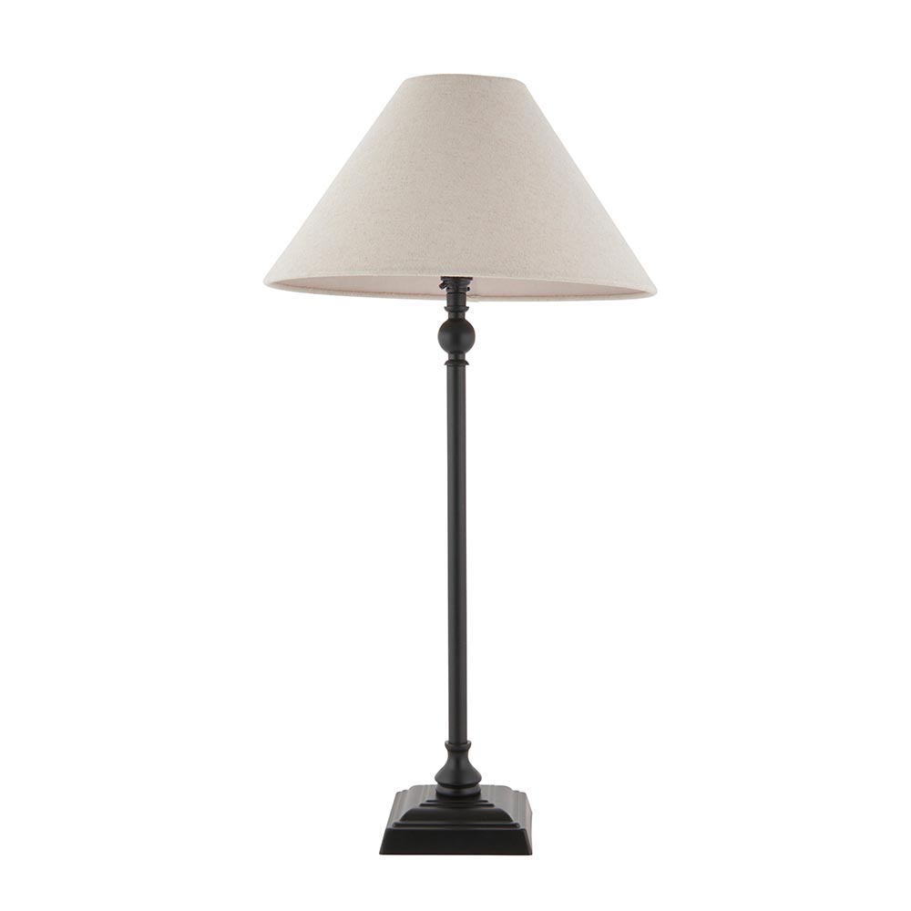 Lahaina Fabric Table Lamp In Black