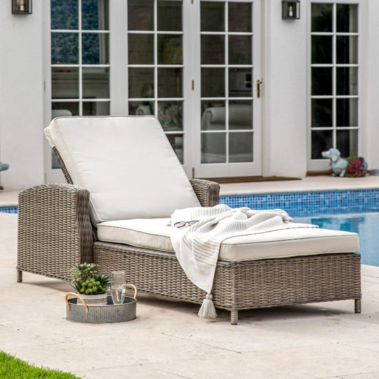 Laie Outdoor Sun Lounger In Natural Weave Rattan Effect_1