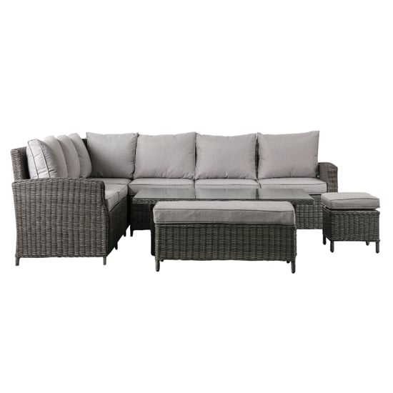 Laie Sofa Set With Rectangular Rising Dining Table In Grey_3