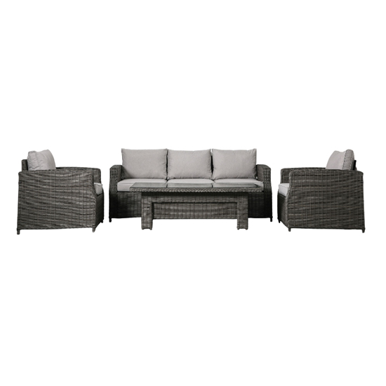 Laie Sofa Set With Rising Dining Table In Grey_3