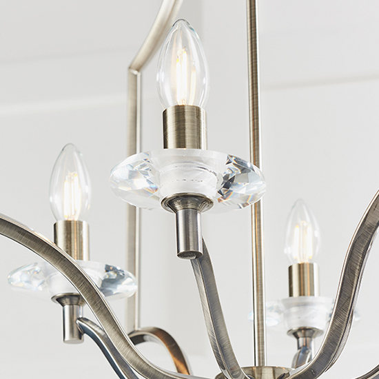 Lainey 4 Lights Ceiling Pendant Light In Antique Brass