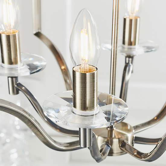 Lainey 4 Lights Ceiling Pendant Light In Antique Brass